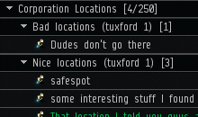 Corp Locations (Bookmarks)