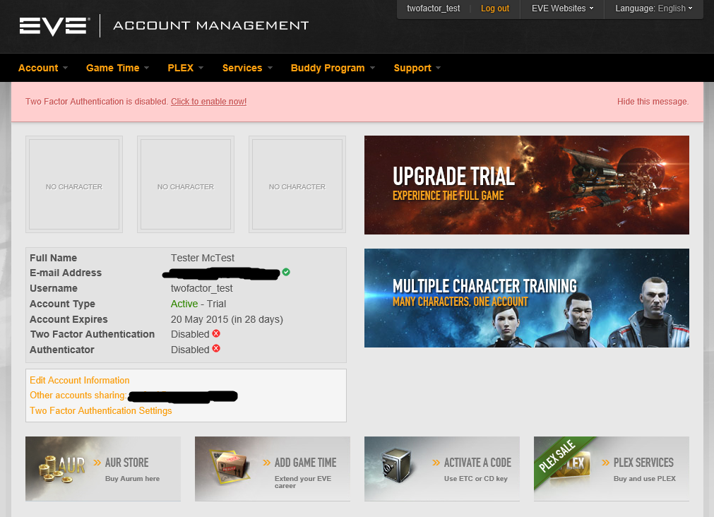 eve online account