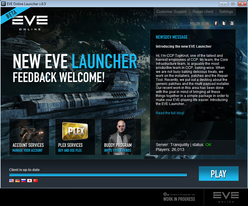 Actualité EVE Online : mises à jour, blogs, événements, notes de